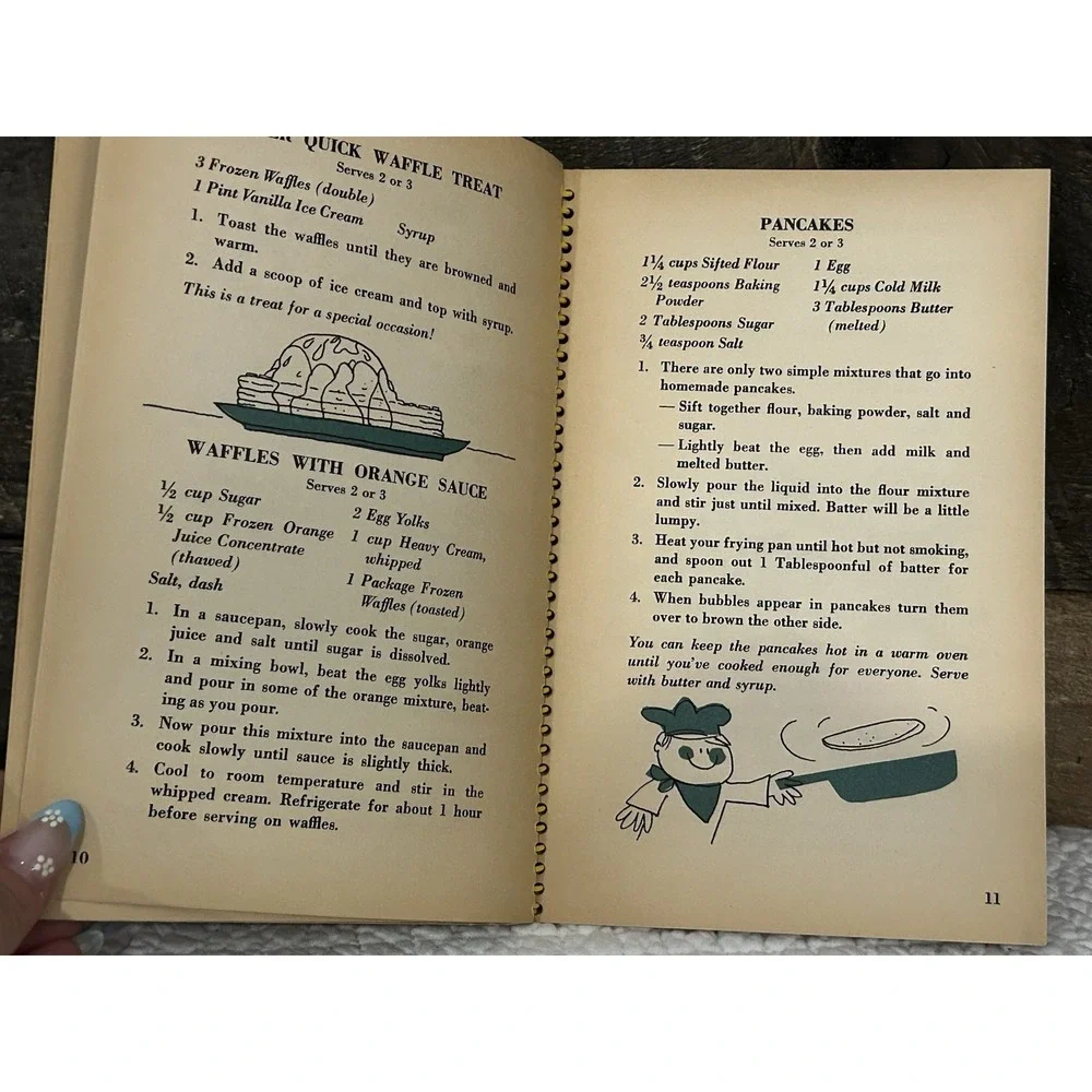 VTG 1967 Girls & Boys Easy to‎ Cook Book 100 Recipes Spiral Bound Easy to Make